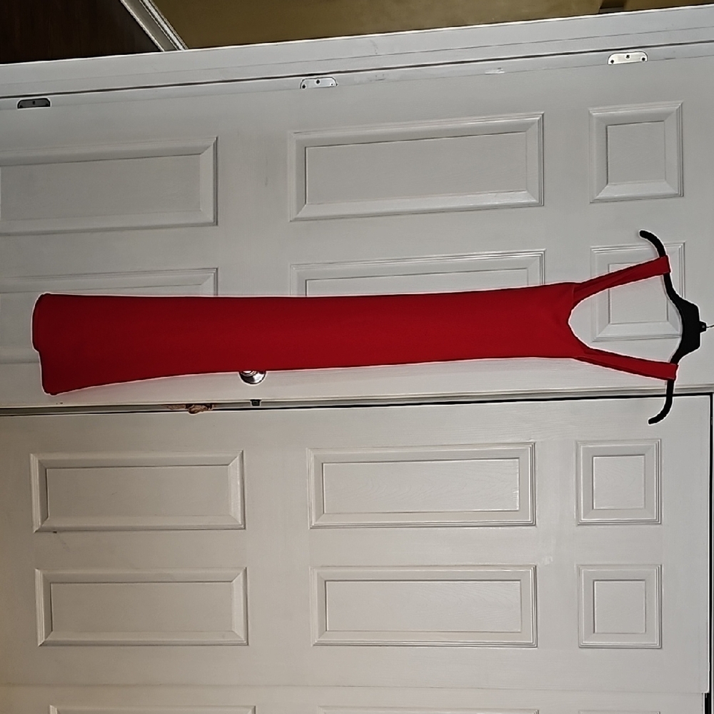 Nookie Red Halter Sheath Dress
